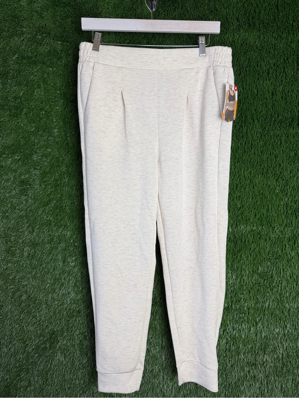 Avia Cream Jogger Pants for women’s - Neutral Light Beige
